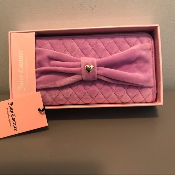Juicy Couture Purple Quilted Wallet - Picture 1 of 6